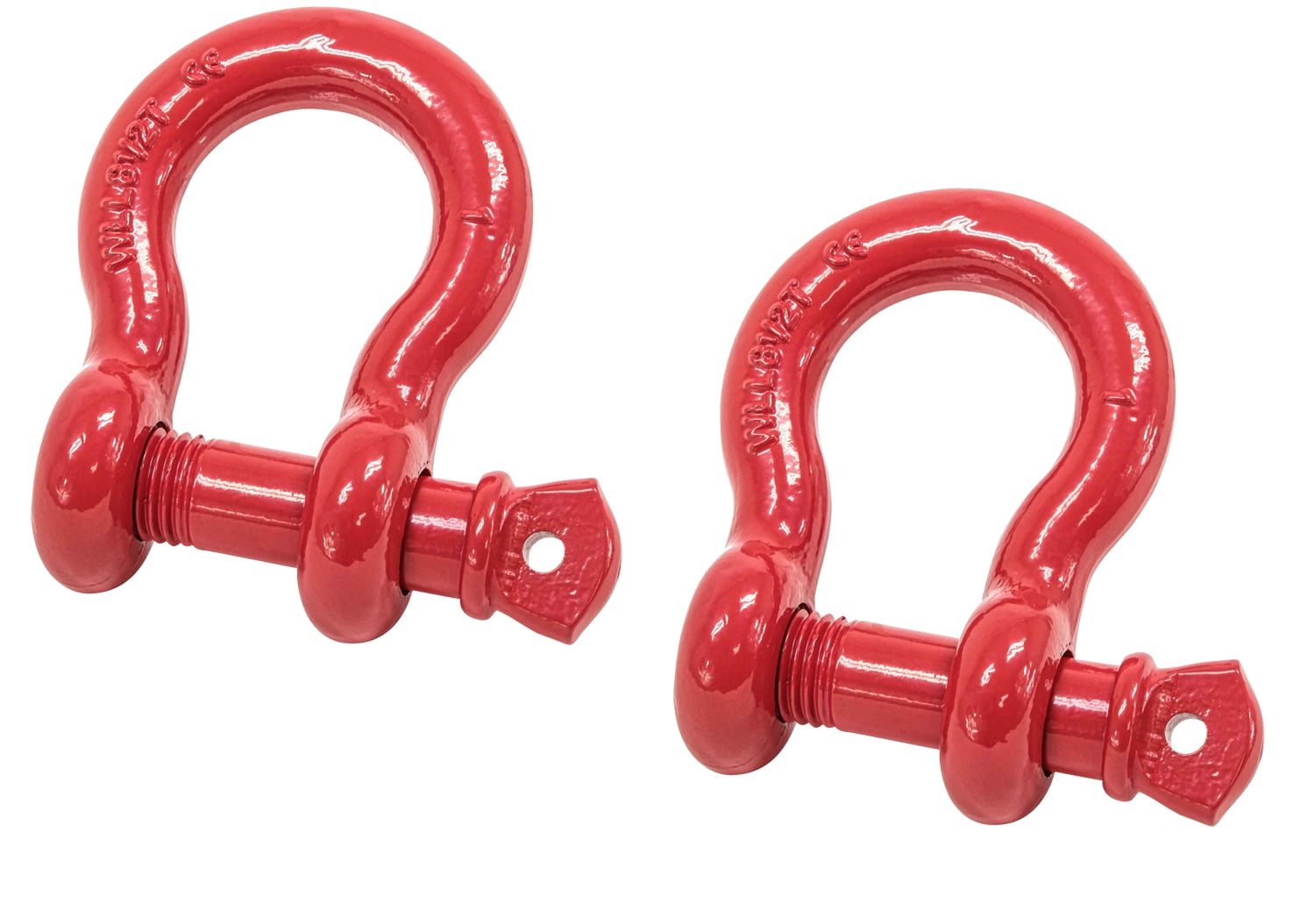 1" Anchor Shackle Forged Carbon Steel w/ Alloy Screw Pin Load Limit # 8.50 Tons (17,000 lbs) | Double Rust Protection Heavy Duty D Ring Shackle for Towing, Rigging & Vehicle Recovery (2 Pack)
