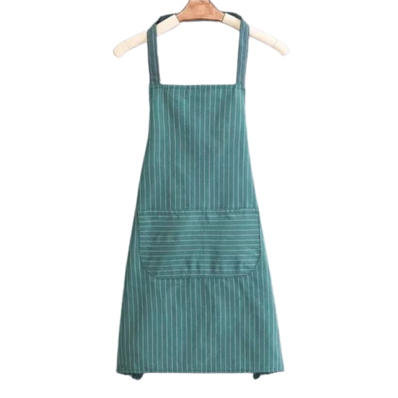 1 Apron, Green Apron, Fdelink Travelwant Kitchen Cooking Aprons Adjustable Bib Soft Apron with Pockets for Men Women