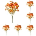 thumbnail image 1 of 1 Artificial Flower*12 Artificial Flowers Outdoor Fall Flowers for Outside Decoration Plastic Faux Plants for Garden Window Porch Balcony Fall Wedding Thanksgiving Decor, 1 of 4