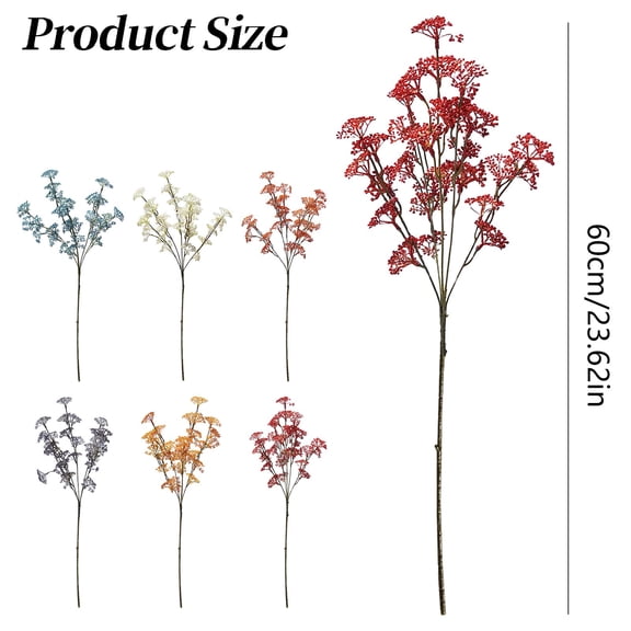 1 Artificial Flower Artificial Wild Grape Vine Spray 5 Branch Berry & Stem For Elegant Home Decor Wedding Centerpieces Table Arrangements And Photo Prop Decorations