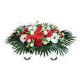 thumbnail image 1 of 1 Artificial Flower - Cemetery Flower Saddle Artificial Cemetery Flower Saddles for Large Artificial Cemetery Flower Cemetery Memorial Flowers, 1 of 9