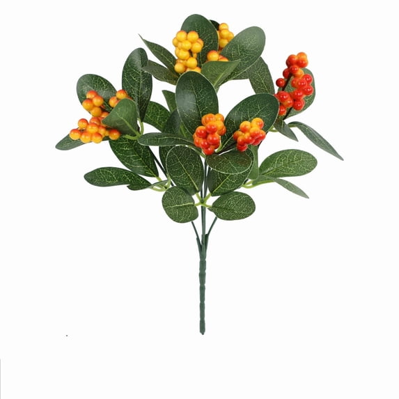 1* Artificial Fruit Bouquet, Artificial Blueberries Artificial Snow Berries Imitation Berries Vases for Flowers Artificial Berry Stems Berries Blueberry Silk Flowers Table Home Blueberry Fruit Holly