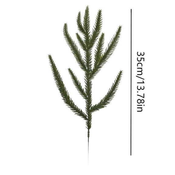 1 Artificial Pine Branch Artificial Needle Branch Home Greenery Decor Branch Christmas Decoration Accessory
