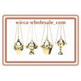 thumbnail image 1 of 1 Assorted Hanging Brass Censer Incense Charcoal Cone Resin Burner And Free Ship, 1 of 1