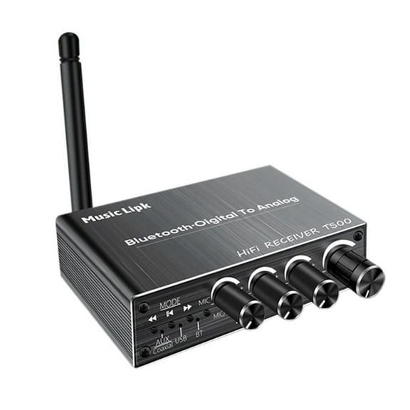 1 * Audio Receiver Adapter 1 * Remote Control 1 * 3.5MM Audio Cable 1 * RCA Audio Cable 1 * Coaxial Audio Cable 1 * typc-c power cable 1 * English Manual-Black