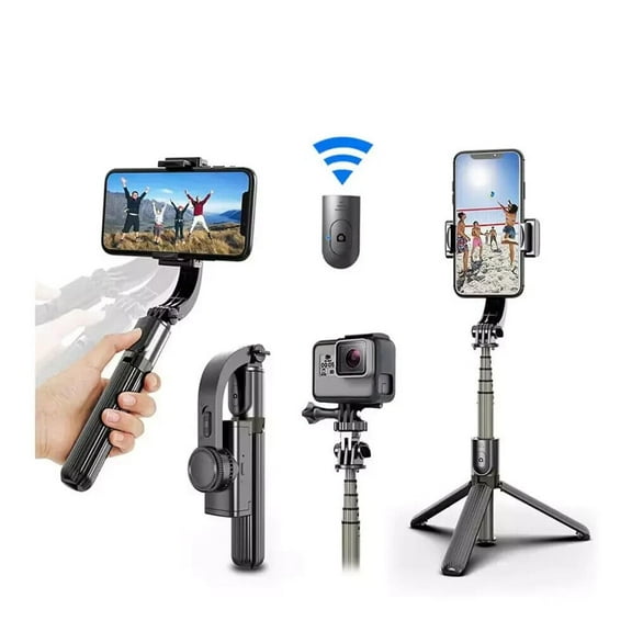 1- Axis Handheld Gimbal Stabilizer with Tripod & Bluetooth Remote for Smartphone