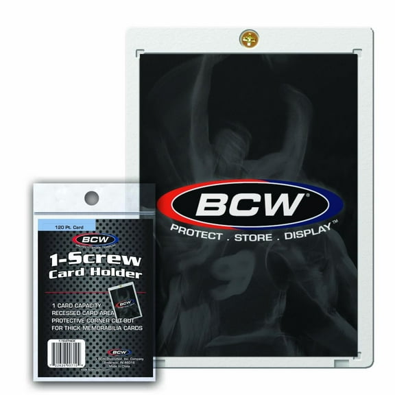 1 BCW 1-Screw Screwdown 120pt. Jersey & Memorabilia Sized Super Thick Card Holder