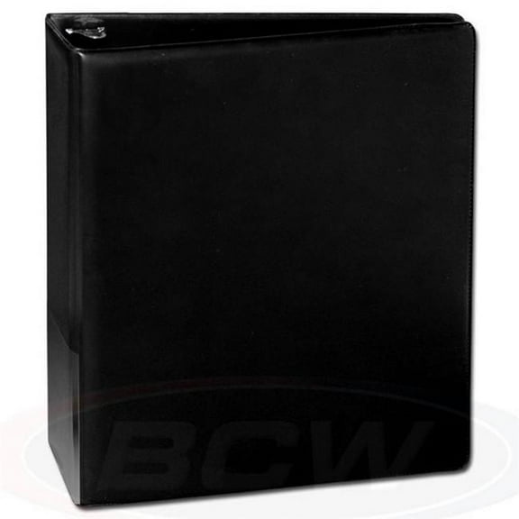 1 BCW 2" Heavy Duty D-ring Plain Black Binder Album