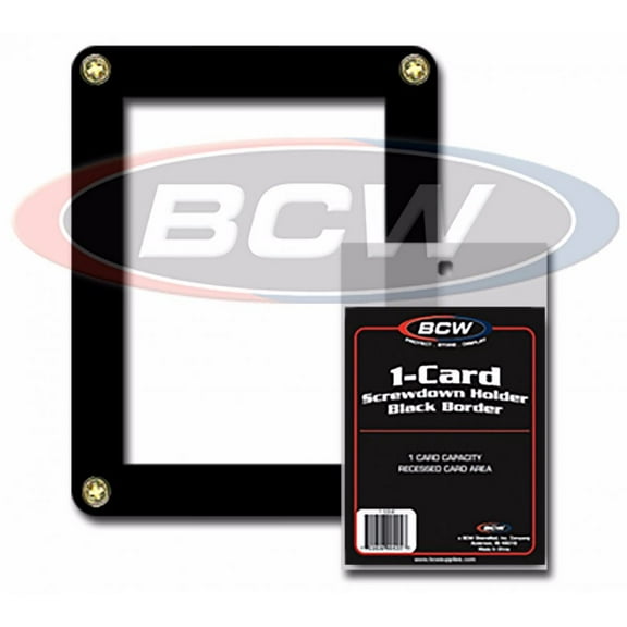 1 BCW Black Bordered Screwdown Standard Sized Card Holder