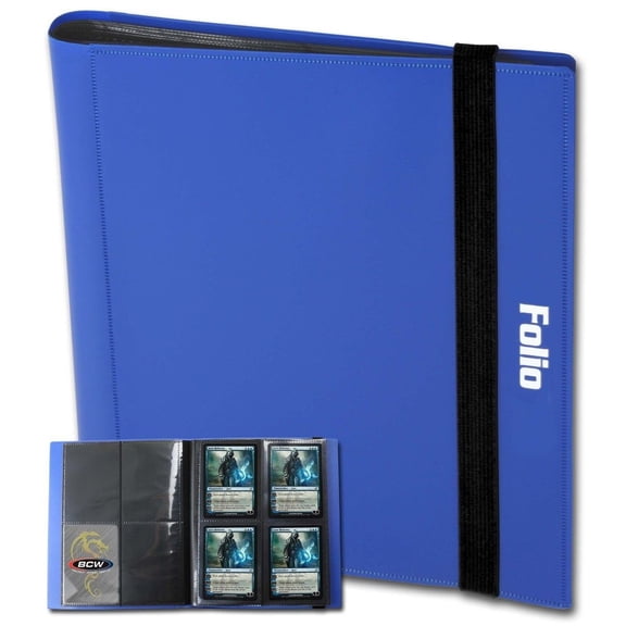 1 BCW Matte Blue Folio 4-Pocket Album