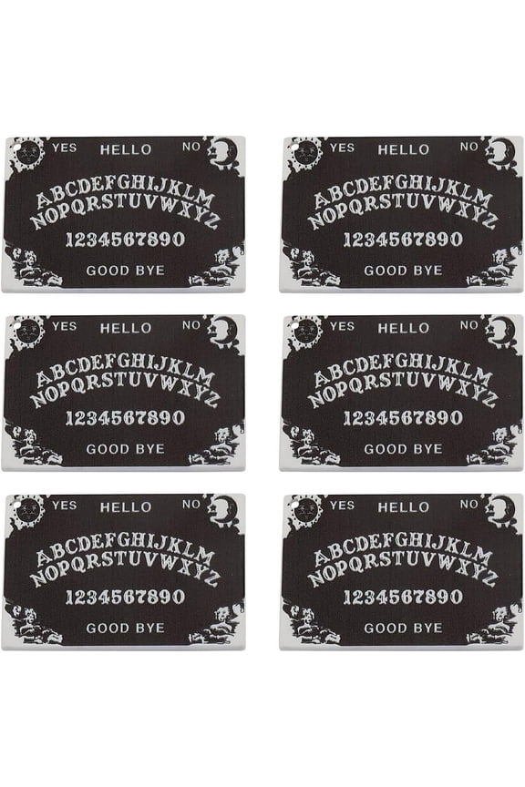 1 BOX 10PCS Resin Divination Charms Magic Charms Black Gothic Ouijas Board Planchette Metaphysical Message Tarot Charms for Jewelry Making Charms Diy Earrings Bracelet Necklace Craft Supply diy