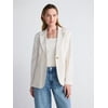 Scoop Women’s and Women's Plus Linen Blend Blazer,