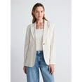 thumbnail image 1 of Scoop Women’s and Women's Plus Linen Blend Blazer, Sizes XS-4X, 1 of 7