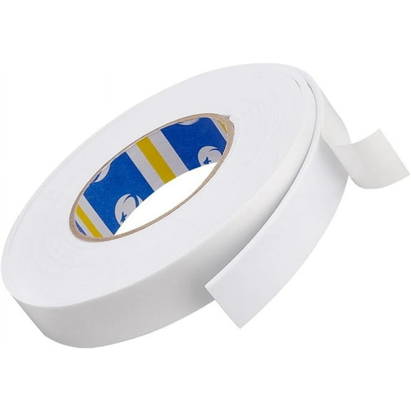 1 Bag 3 Rolls 3 Style 5M EVA Foam Adhesive Tapes Anti-Collision Sponge Tapes White 1~3.95x0.3cm 5m/roll 1 style/roll