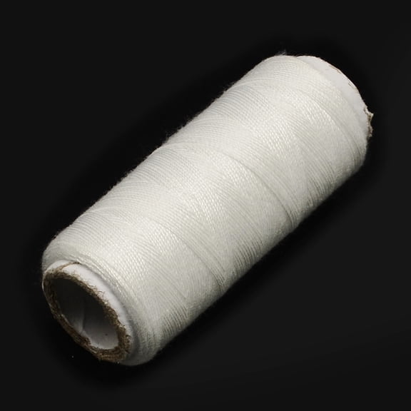 1 Bag 402 Polyester Sewing Thread Cords for Cloth or DIY Craft White 0.1mm about 120m/roll 10rolls/bag