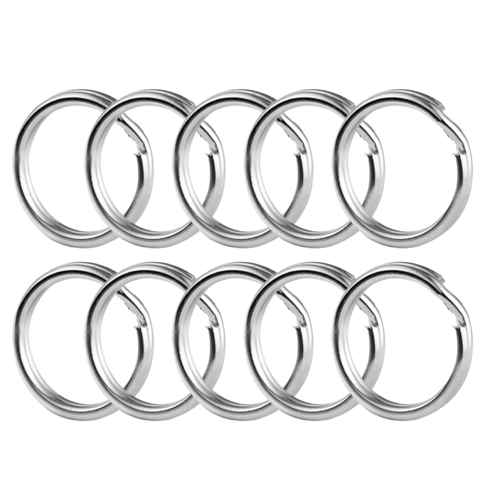 1 Bag 580pcs Metal Iron Key Ring Split Rings Circle DIY Accessaries Environmental Protection for