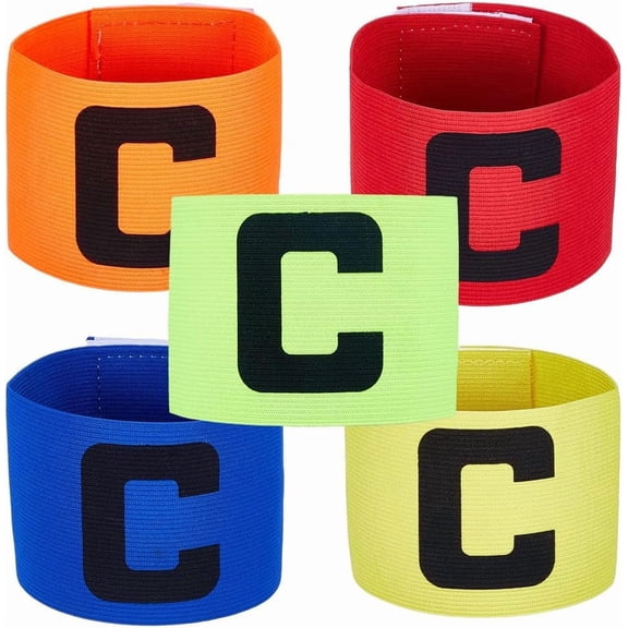 1 Bag 5Pcs 5 Colors Nylon Armband Captain Armband Mixed Color 322x64x0.8mm 1pc/color