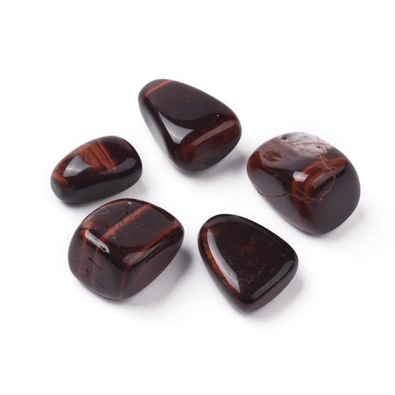 1 Bag 5Pcs Natural Tiger Eye Beads Tumbled Stone Vase Filler Gems Dyed & Heated No Hole/Undrilled Nuggets 20~35x13~23x8~22mm