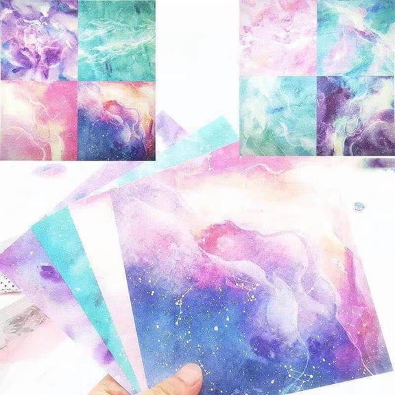 1 Bag 60 Sheets Square Origami Paper Constellation Pattern Handmade Folding Paper 150x150mm for School Arts Crafts Scrapbooking Multi-color