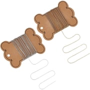 1 Bag 9.210M 2 Colors 304 Stainless Steel Coreana Chains Soldereds with Card Paper Golden & Stainless Steel Color 0.5mm 4.65m/color