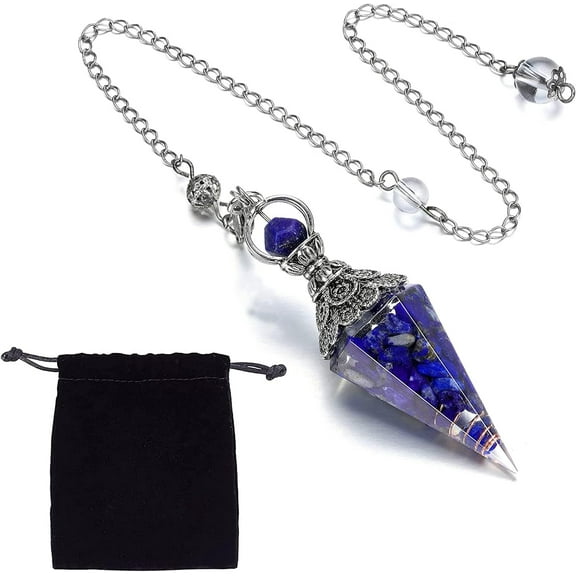 1 Bag Chakra Pendulum Healing Pendulum Crystal Dowsing Pendulum Dowsing Divination Crystal Pendulum Divination Chakra Stones Energy Crystals for Reiki Healing Crystal Grid Meditation Gift