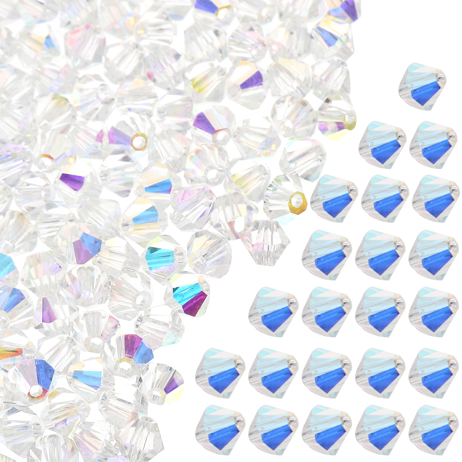 1 Bag Crafts Beads for Jewelry Making DiamondShaped Beads Spacer Beads Loose Beads