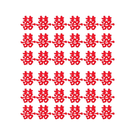 UPGRATOR 1Bag 150Pcs Red Nonwovens Wedding Word Confetti for Party Decorations Supplies Mini Design