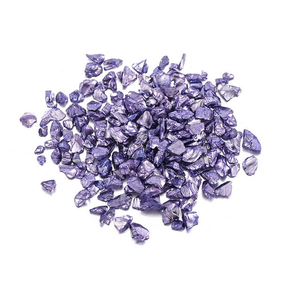 1 Bag Crushed Stone Filler Beautiful Wear Resistant Coloured Glaze Mini Chips Decorative Rocks for Home