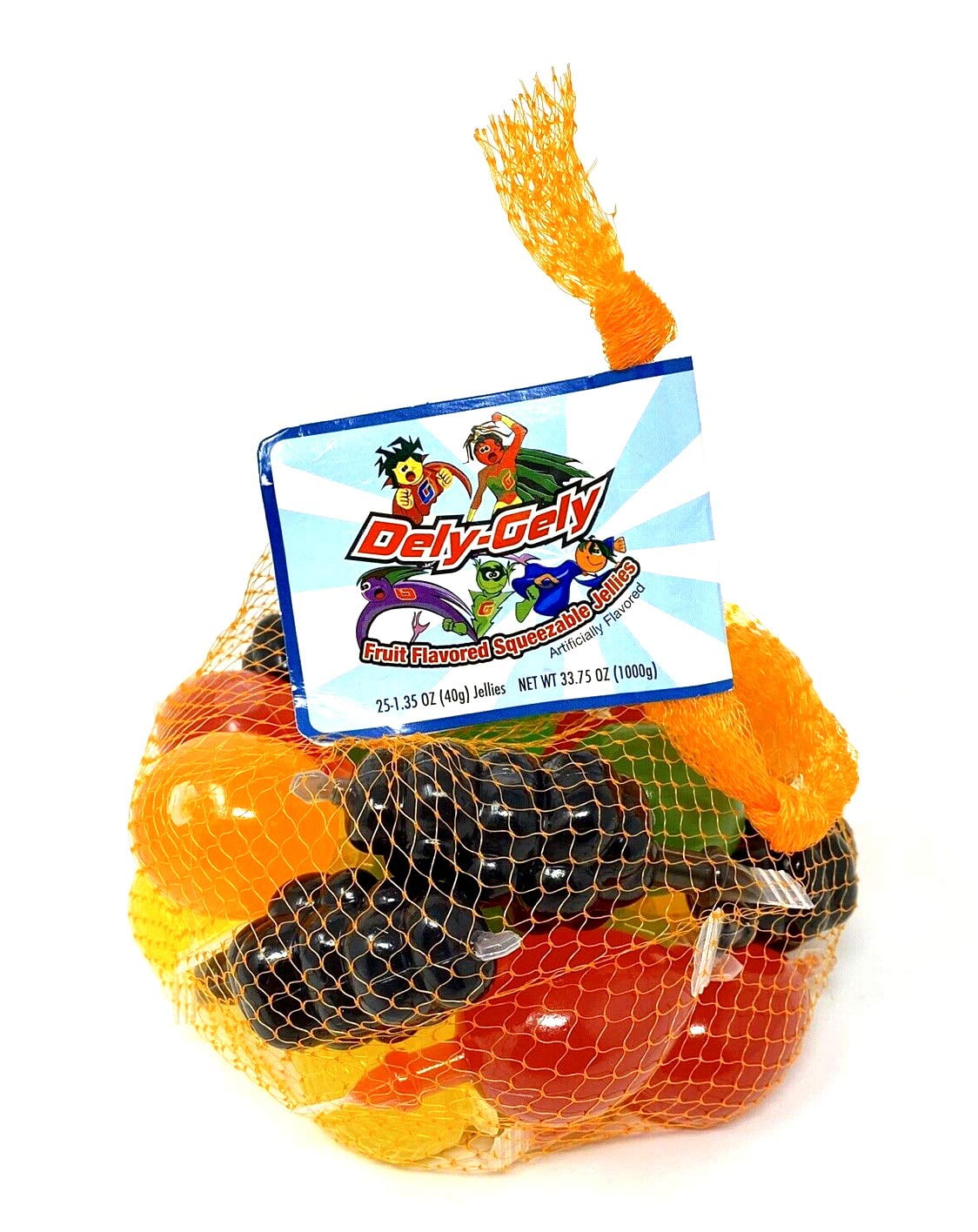 (1 Bag) Dely-Gely Fruit Jelly - Gelatina De Frutas 25 Units per Bag