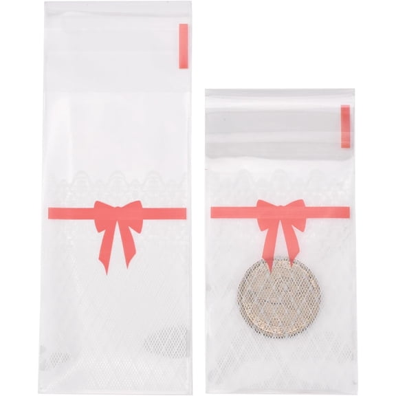 1 Bag Rectangle Plastic Cellophane Bags for Lipstick Packaging White 13x5cm Thickness: 0.035mm Inner Measure: 10x5cm about 96~100pcs/bag