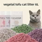 1 Bag of Tofu Cat Litter 1.59gal 1.5Mm 4.89LB Multi-Style Scents, Fresh And Direct Flushing