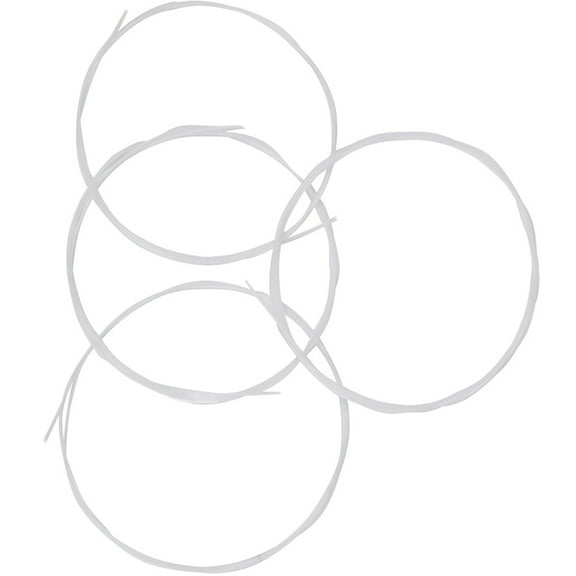 Raindrops Nylon Ukulele Durable White for Balalaika Clean Clear Tone