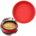 thumbnail image 1 of 1*Baking Tray Clearance! Round Silicone Cake Baking Tray Reusable Non Sticky Cheese Cake Pan Protector Diy Baking Accessories Dessert Cake Cake Kitchen, 1 of 6