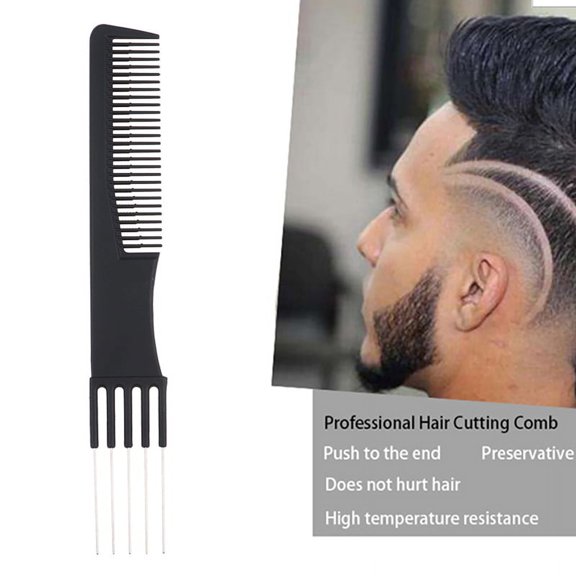 1Barber Salon Double Sided Tooth Hair Comb Steel Needle Tail Comb Hairdressing