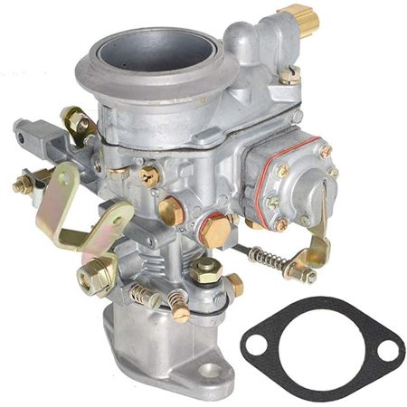 1-Barrel Carburetor Replacement with Gasket for CJ-3B CJ-5 CJ-6 F-Head 4-Cylinder Engines, Compatible with Part Numbers 923808 17701.02, Smooth Performance for Classic Vehicle Use