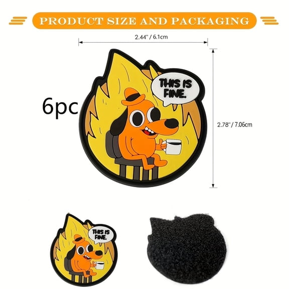 1 Beautiful Dog PVC Morale Patch Set | Fun Tactical Patch | With Hook and Loop Fasteners