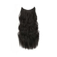 thumbnail image 1 of 1 Beauty Long Straight Synthetic Fiber Headband Wig with Natural Curly Hair, 1 of 6