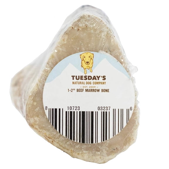 1" Beef Marrow Bones Flavorful Roasted Treats for Small Dogs | Natural Dog Company