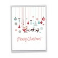thumbnail image 1 of 1 Big Christmas Card (8.5 x 11 Inch) - Red and Blue Retro Christmas Christmas Card J6663JXSG, 1 of 6