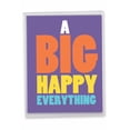 thumbnail image 1 of 1 Big Funny Blank All Occasion Card with Envelope (8.5 x 11 Inch) - Big Happy Everything All Occasion J6115OCG, 1 of 6