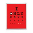 thumbnail image 1 of 1 Big Funny Valentine's Day Card (8.5 x 11 Inch) - Eyes For You Valentines Day J6769VDG, 1 of 6