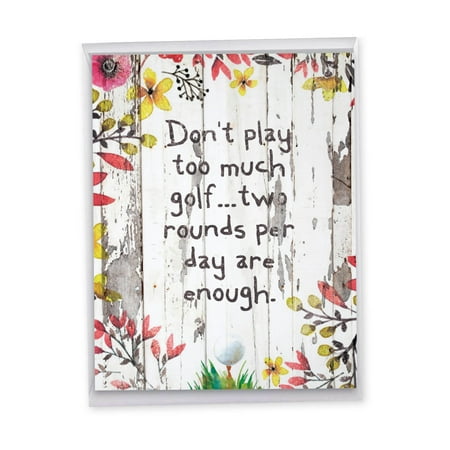 1 Big Retirement Card with Envelope (8.5 x 11 Inch) - Blooming Driftwood Retirement J6108IRTG-US