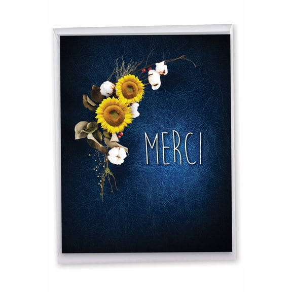 1 Big Thank You Card (8.5 x 11 Inch) - Many Thanks Thank You J6842ATYG