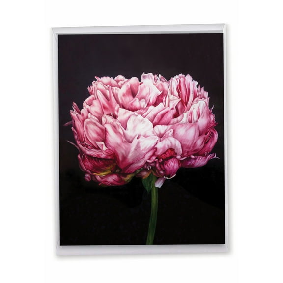 1 Big Thank You Card with Envelope (8.5 x 11 Inch) - Precious Peonies Thank You J6279ATYG