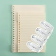thumbnail image 1 of 1 Binder 4 Holes Plastic Loose Binding Strip Book Rings Binding Spines Combs Snap Split Rings for Notebook Diary Scrapbook Photo Album, 1 of 9