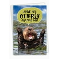 thumbnail image 1 of 1 Birthday Card with Envelope - Otterly Awesome C6574ABDG, 1 of 6