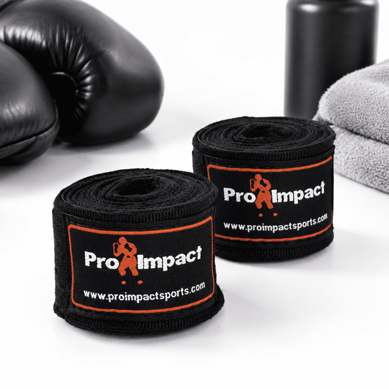 1 Black 180 Inch Pair Mexican Style Boxing Hand Wraps for MMA Muay Thai ...