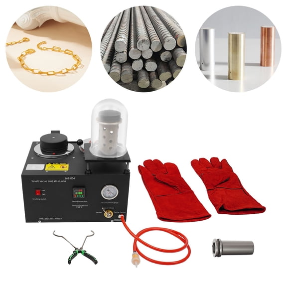 1* Black Cast Vacuum and Melting Machine, Vacuum Casting Machine, Casting Machine for Jewelry, Voltage: 110V, Power: 1500W