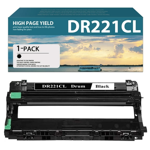 1 Black DR221CL Drum Unit Replacement for Brother HL-3140CW 3150CDN 3170CDW 3180CDW 9130CW 9140CDN 9330CDW 9340CDW 9015CDW 9020CDN Printer