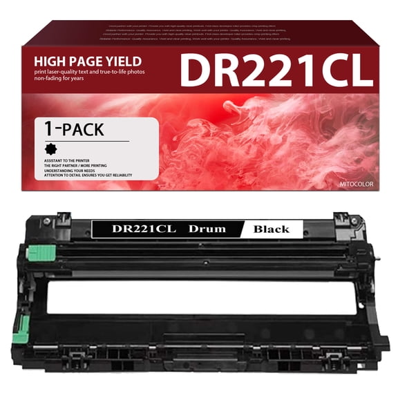 1 Black DR221CL Drum Unit Replacement for Brother HL-3140CW 3150CDN 3170CDW 3180CDW 9130CW 9140CDN 9330CDW 9340CDW 9015CDW 9020CDN Printer